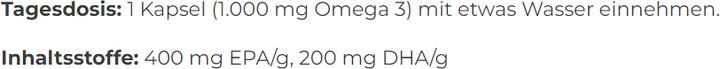 Nährwerte und Zutaten Biocannovea Omega 3 Kaps (60 Stück, Kapseln, 116 g)