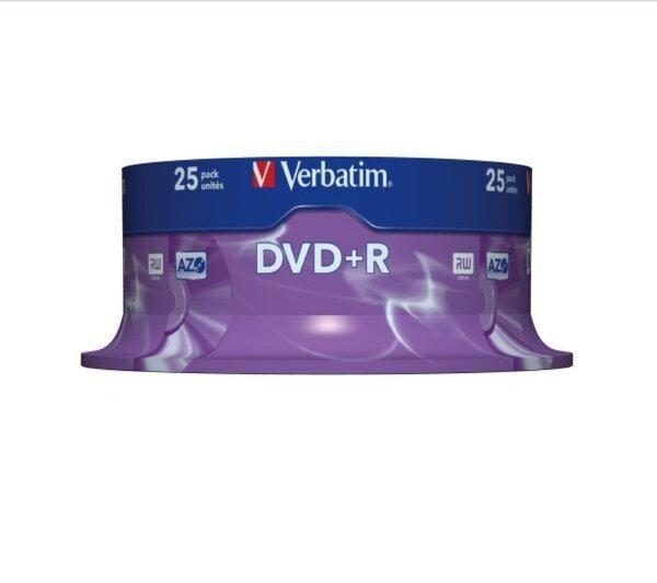 Image du produit Verbatim DVD+R, 4.7GB, 16x Spindel (25 x)