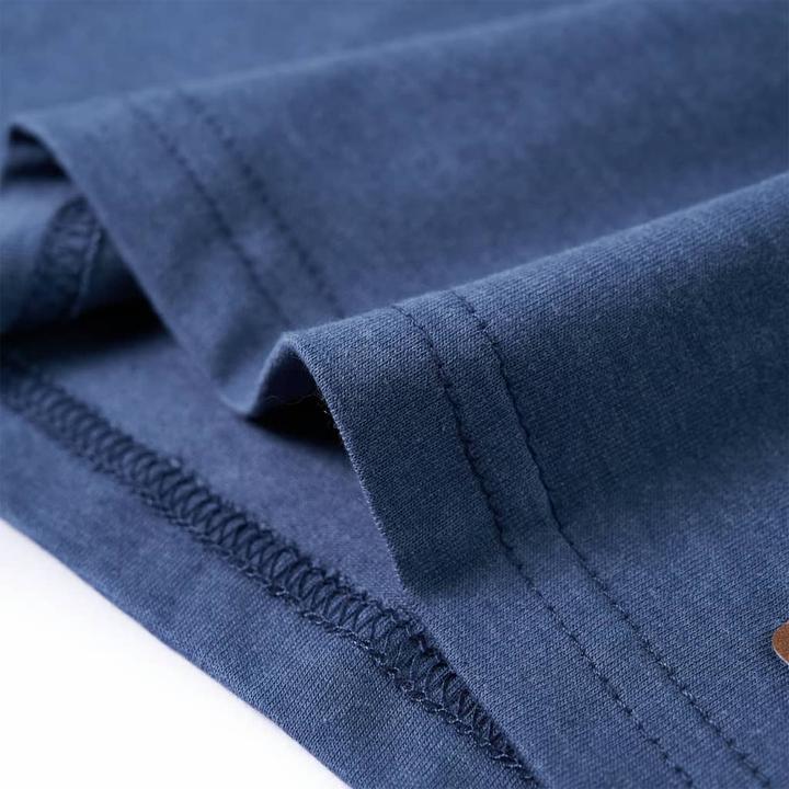 Immagine prodotto VidaXL Camicia da bambino a maniche lunghe blu melange 92,Materiale: 60 (92)