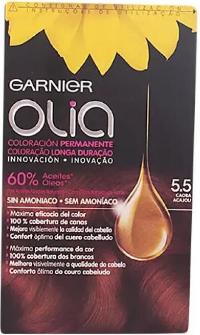 Garnier OLIA Coloración Permanente #5,5 Caoba 4 pz (5,5 Mahagoni)