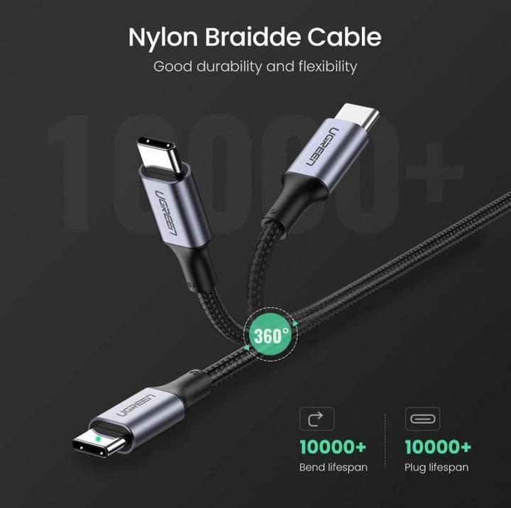 Produktbild Ugreen US316 USB C - USB-C-Ladung 100 W, 2 m (2 m, USB 2.0)