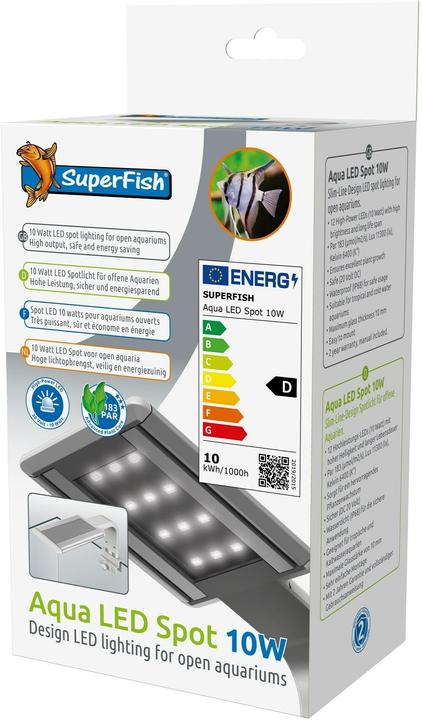 Image du produit SuperFish Lampe d'aquarium Aqua Led Spot 10W, type de produit (LED, 10 W)