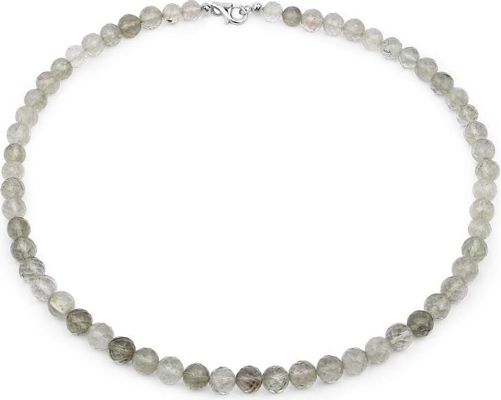 Immagine prodotto Xen Ametyst verde - collana 7-8 mm sfere Briolette 45 cm Argento 925 (Argento 925, 45 cm)