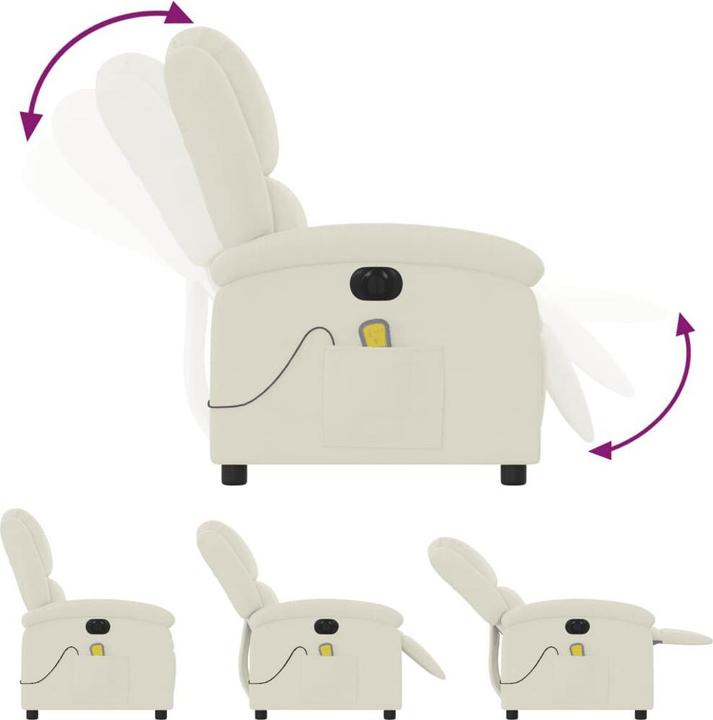 Actual product image VidaXL Massage chair electric velvet