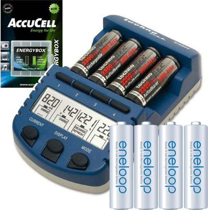 Produktbild Panasonic Technoline BC 1000 Ladegerät mit Eneloop AA Mignon Akkus und Akkubox (Ladegerät inkl. Akku)