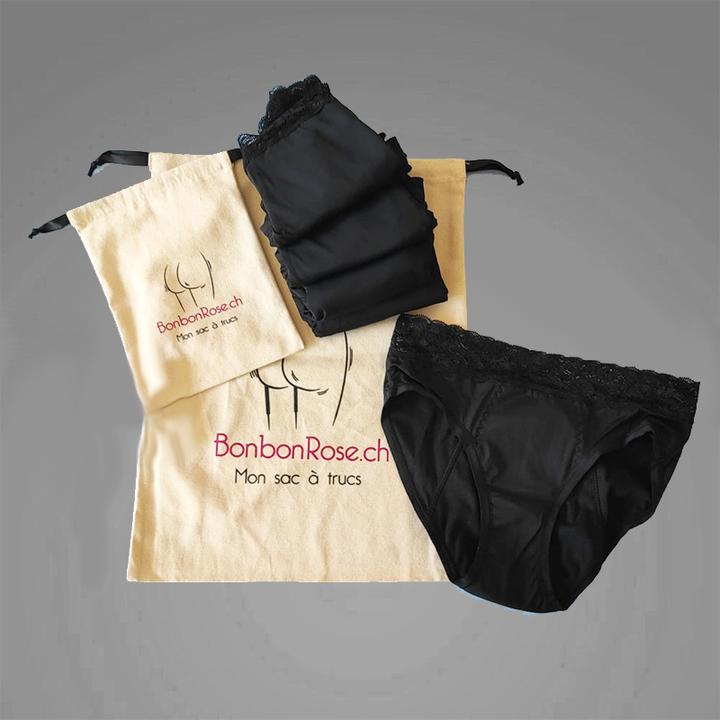 Produktbild Bonbon Rose 5er-Pack Menstruationshöschen (S)