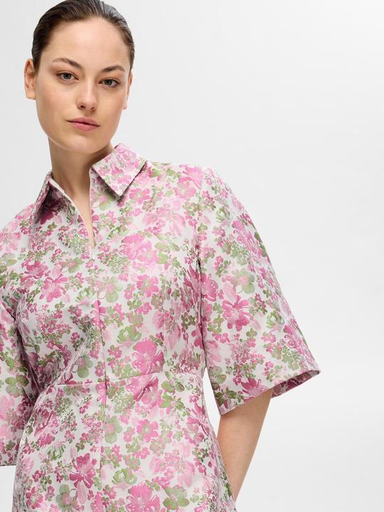 Actual product image Selected Femme Floral Jacquard Mini Dress (38)