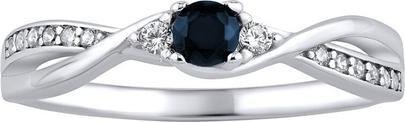 Silvego Silver ring with real natural sapphire JJJR1100SAP - Circuit: 59 mm (59)