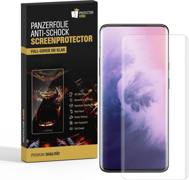 Actual product image Protectorking 3x real tempered 9H armoured glass 3D CLEAR (3 Piece, OnePlus 7T Pro)