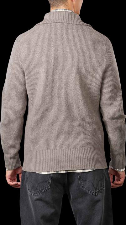 Actual product image Drykorn Knit Manuelo Pullover Half Zip Grey (L)