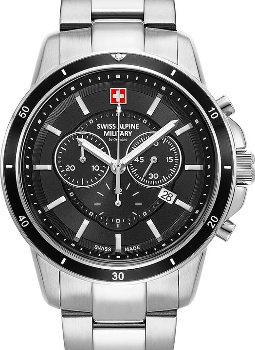 Produktbild Swiss Alpine Military 7089.9137 Chronograph Herrenuhr 44mm 10ATM (Chronograph, 44 mm)