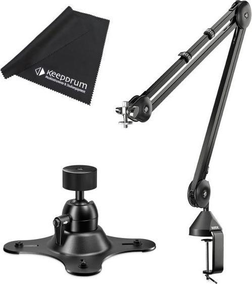 Actual product image RØDE PSA-1 desktop microphone arm with Vesa mount and microfibre cloth