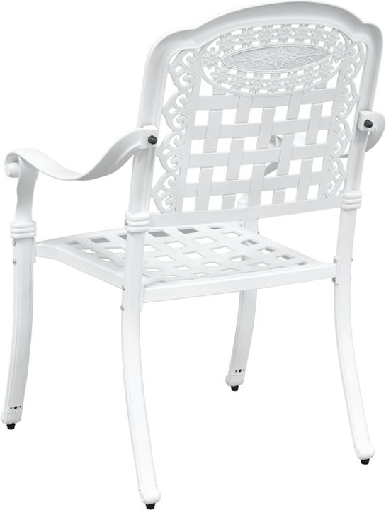Produktbild VidaXL Gartenstühle 2er Set Weiss Gusseisen