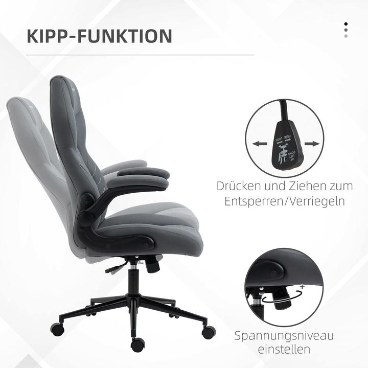 Image du produit Vinsetto Chaise de bureau avec appui-tête et accoudoirs
