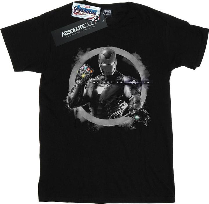 Actual product image Mens Avengers Endgame Iron Man Nano Gauntlet T-Shirt (5XL)