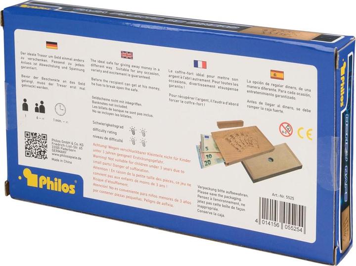 Actual product image Philos Money safe (German)