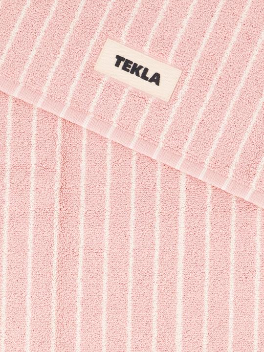 Produktbild Tekla Badezimmer-Teppich rosa gestreift (70 x 50 cm)