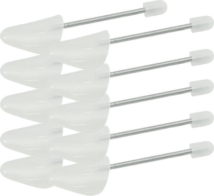 Produktbild VidaXL Schuhspanner mit Spiralfeder 5 Paar Weiss EU 38-44 (38, 39, 40, 41, 42, 43, 44, 2 x)