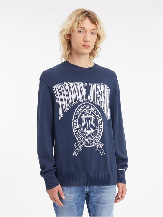 Produktbild Tommy Hilfiger Tommy Jeans Relaxed Varsity Jacquard Knit Sweater - 88647 (S)