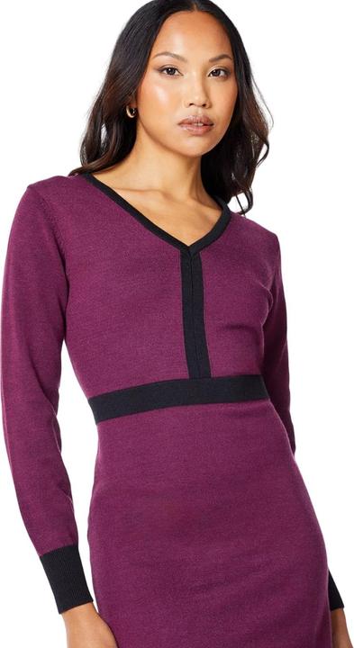 Actual product image Principles Womens/Ladies Colour Block Knitted V Neck Mini Dress (44 D)