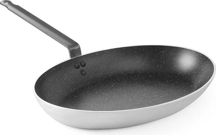 Actual product image Hendi Fish Pan Aluminium 400x280 Marble Non Stick (18.50 cm, Frying pan, Aluminium)