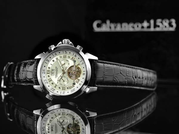 Immagine prodotto Calvaneo 1583 Astonia Black Russian Diamond Automatic (Orologio con pietra preziosa, 44 mm)