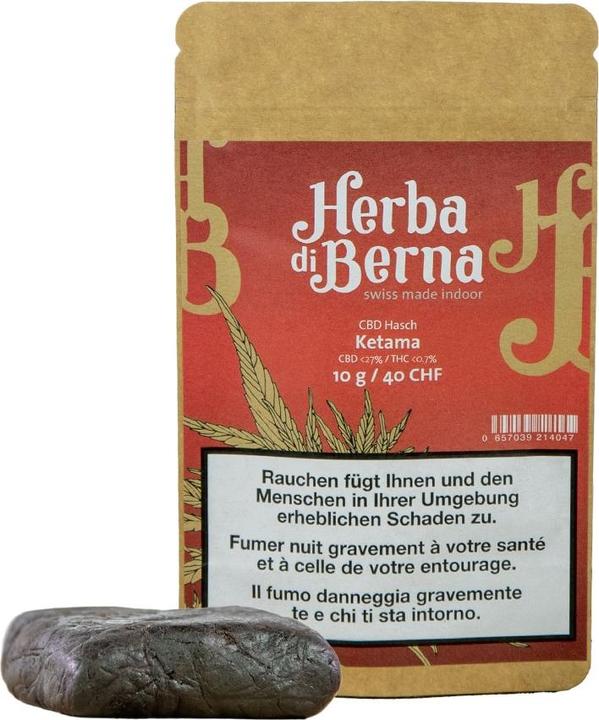 Actual product image Herba di Berna CBD Hash Ketama (10 g, Indoor)