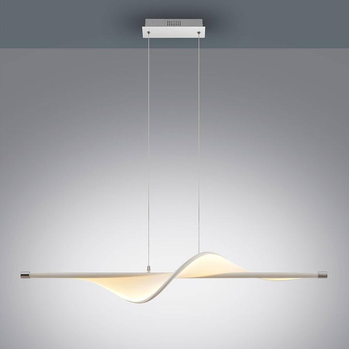Actual product image Lucande Edano pendant light White/Chrome (1360 lm)