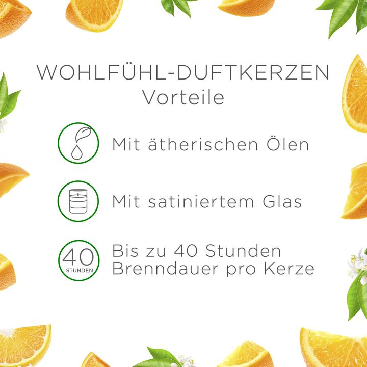Produktbild Air Wick Grosse Wohlfühl-Duftkerze Citrus (220 g)