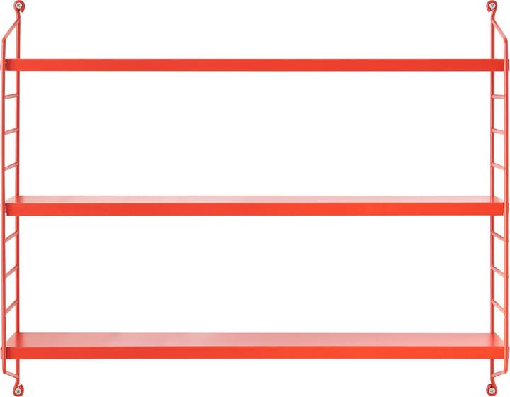 Actual product image En.Casa Modular wall shelf Strängnäs set of 2 red