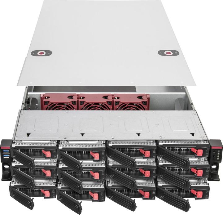 Actual product image Silverstone RM22-312 rackmount server case, 2U, E-ATX
