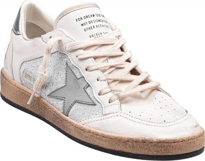 Produktbild Golden Goose ballstar in nappa and glitter natural and silver color (40)