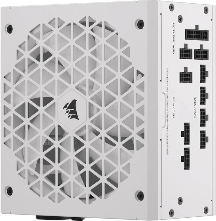 Immagine prodotto Corsair RMx Shift White Series, RM750x Shift White, 750 Watt, certificato 80 PLUS GOLD, alimentatore (750 W)