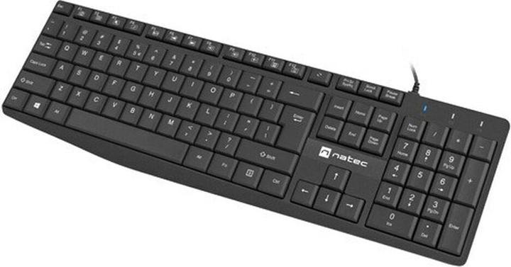 Actual product image Genesis NATEC Keyboard Nautilus US slim black (Eng. Int., Cable)