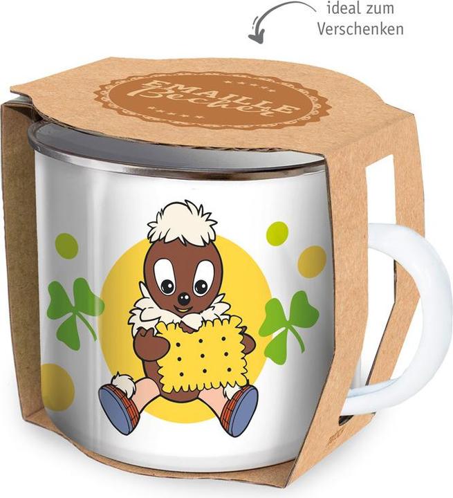 Produktbild Unser Sandmännchen Emaille Becher Tasse Pittiplatsch (300 ml)