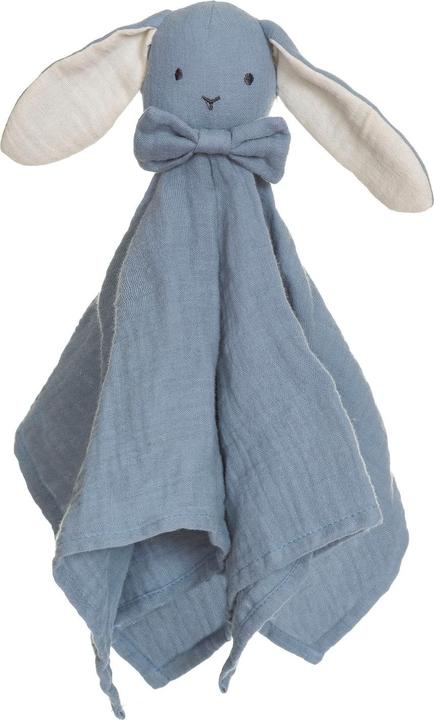 Produktbild Teddykompaniet Schmusetuch Hase blau 40 cm aus BIO-Baumwolle