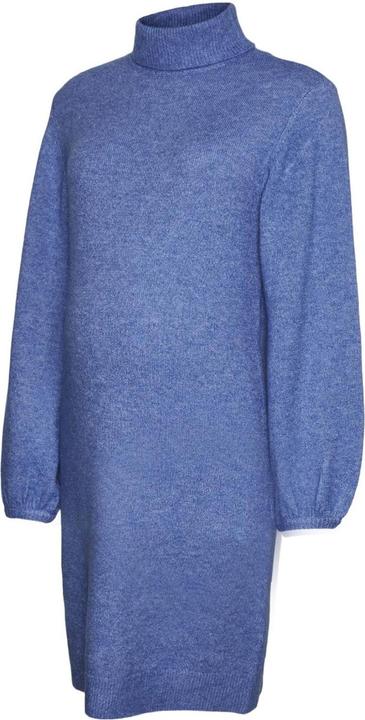Actual product image Mamalicious Regular fit Turtleneck Elasticated cuffs Balloon sleeves Short dress Knitted dress (XL)