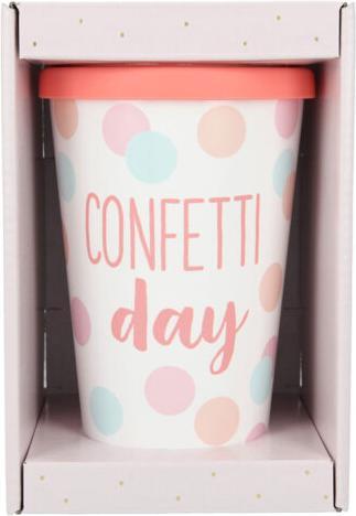 Actual product image Magni To-go mug with Confetti Day slogan