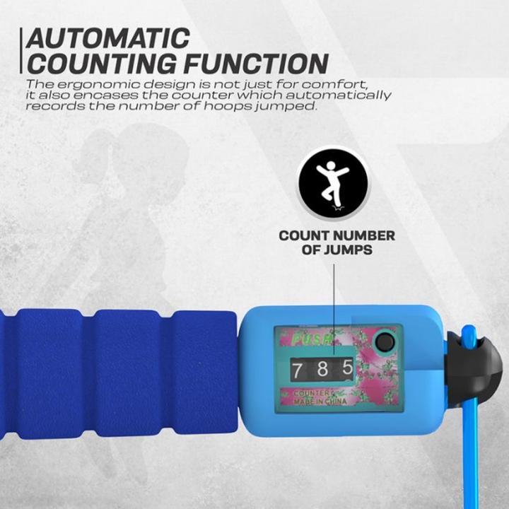 Actual product image Rdx Adjustable skipping rope with counter (310 cm)