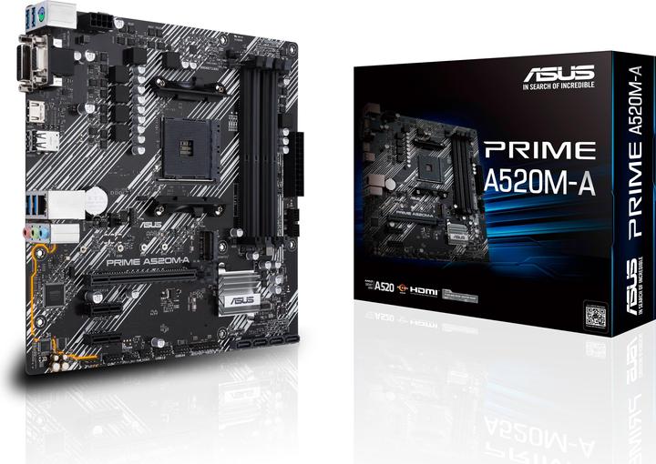 Actual product image ASUS PRIME A520M-A II/CSM (AM4, AMD A520, mATX)