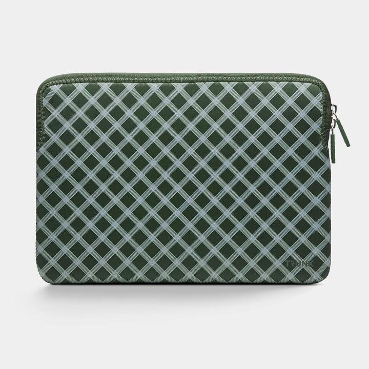 Trunk 13" MacBook Pro & Air Sleeve, Olive Green Tartan (13", Apple)
