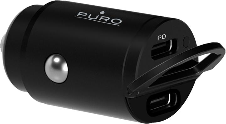 Immagine prodotto Puro Mini caricatore rapido da auto - Ładowarka samochodowa 2 x USB-C Power Delivery 30 W (czarny)