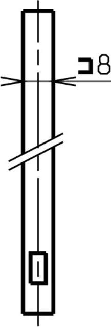 Actual product image MSL Rods for inlet lever edge ledgers 1808 (1 pcs.)