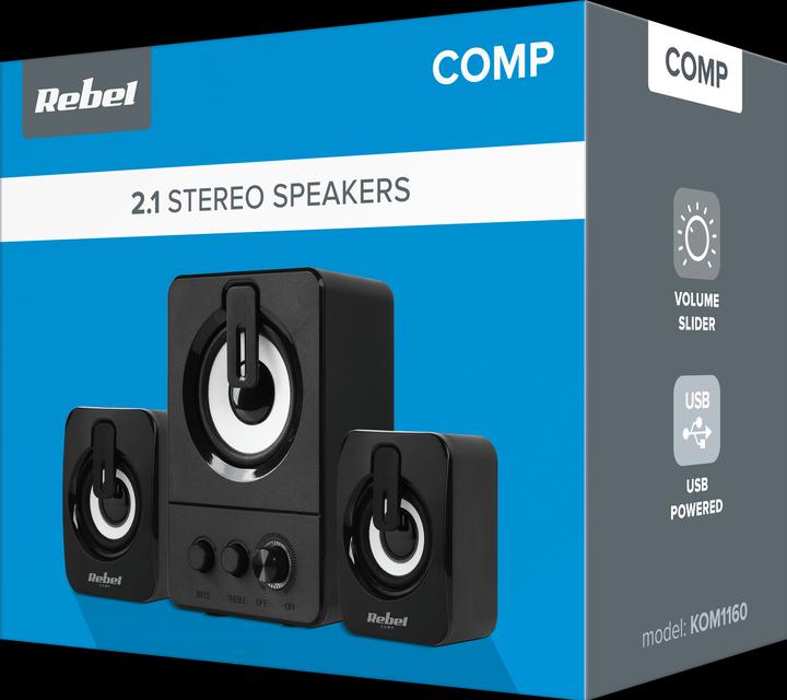 Actual product image Rebel Computer speakers
