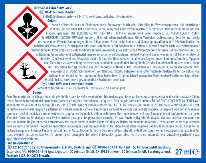 Immagine prodotto Raid Apparecchio elettrico+fluido 45 notti (27 ml)
