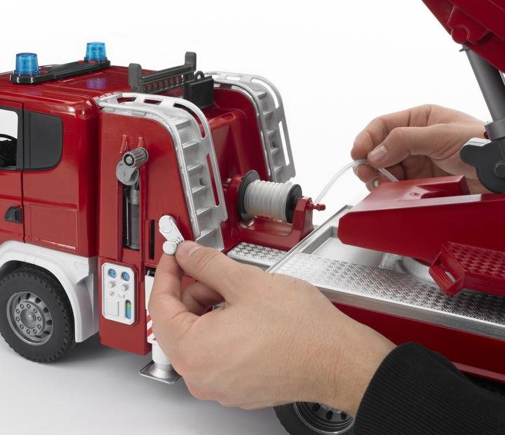 Image du produit Bruder Pompiers Scania de la série R avec échelle