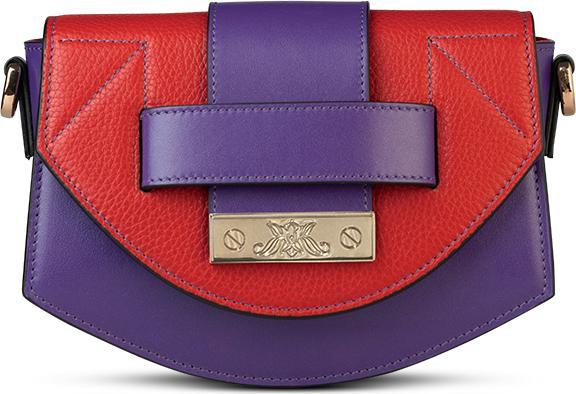 Actual product image Kilesa ICON shoulder bag small - Color Viola e Rossa