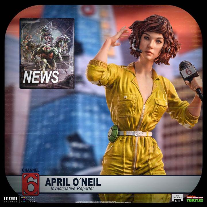 Actual product image Iron Studios Teenage Mutant Ninja Turtles Art Scale Statue 1/10 April O'Neal 19 cm