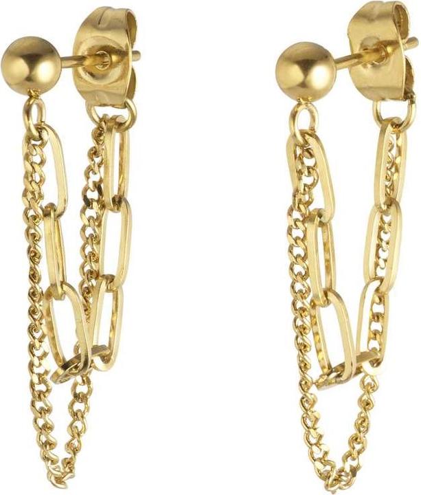 Actual product image Bijouteria Earrings (Surgical steel 316L, PVD coating (gold coloured))