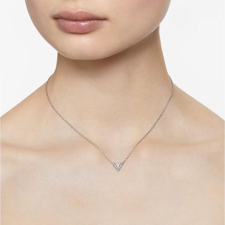 Produktbild Swarovski Ortyx Halskette Trilliant Schliff Weiss (Swarovski Metall, 36 - 41 cm)